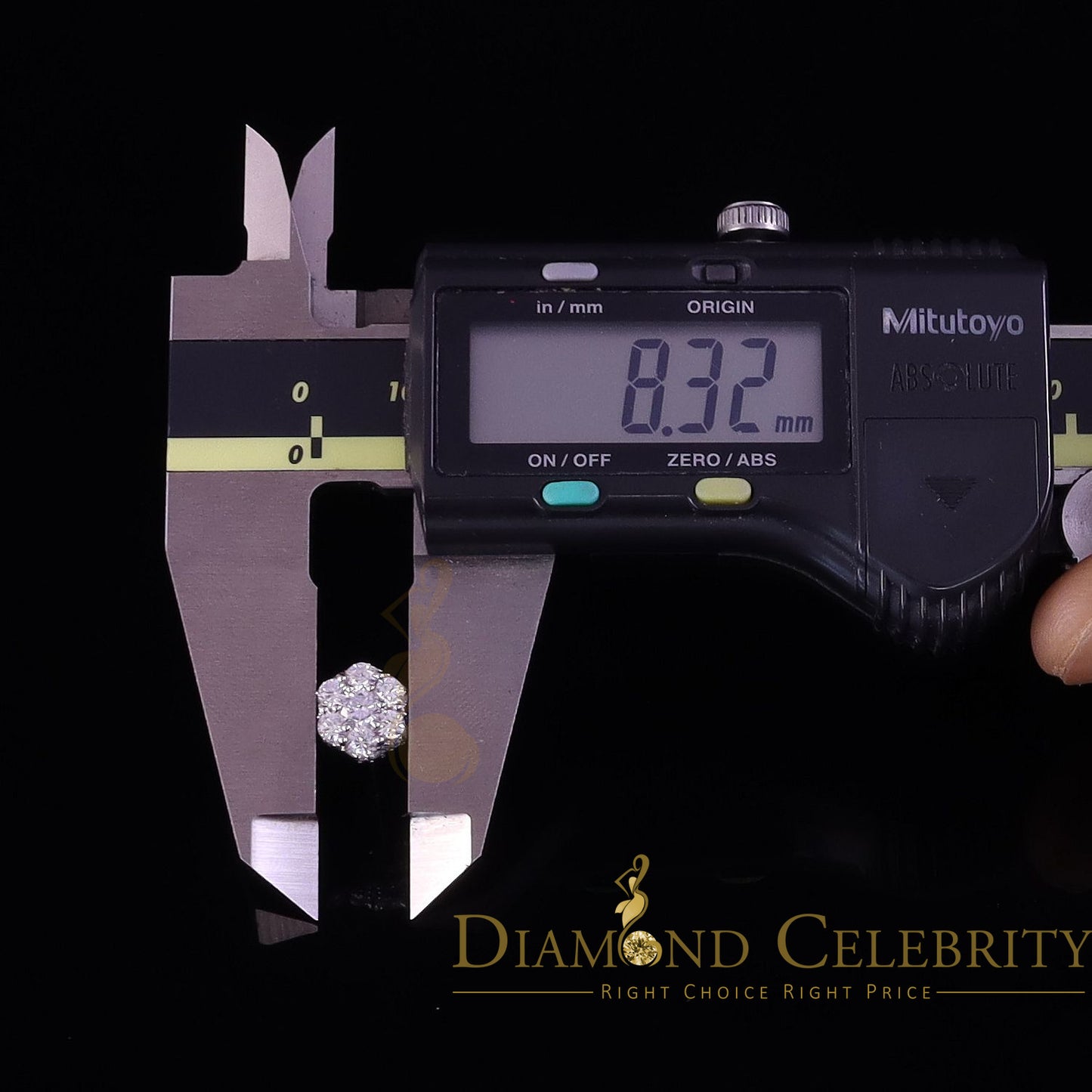 DiamondCelebritees  1.50ct Cubic Zirconia 925 White Silver Sterling Hip Hop Floral Women's Earrings