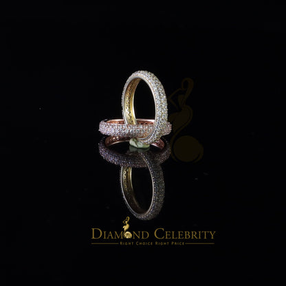 DiamondCelebritees 925 Silver White Round Brilliant Cubic Zirconia With Womens Emerald Ring Size 6