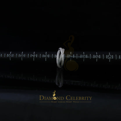 DiamondCelebritees 925 Sterling White Silver 3.10ct Cubic Zirconia 3 Piece Women's Ring Size 06