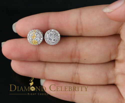 DiamondCelebritees 1.00ct Carat Diamond Stud Earrings for Women White Sterling Silver stud for men