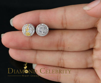 DiamondCelebritees 1.00ct Carat Diamond Stud Earrings for Women White Sterling Silver stud for men