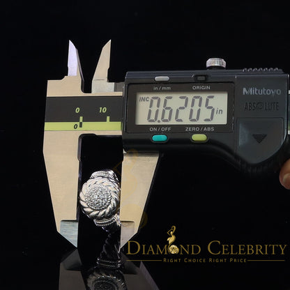 DiamondCelebritees 0.58ct Sterling White Silver Round Shape 925 Cubic Zirconia Womens Ring size 7