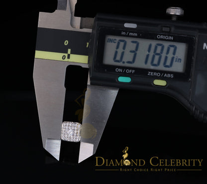 DiamondCelebritees  White 925 Silver 0.81ct Cubic Zirconia Women's & Men's Hip Hop Square Earrings