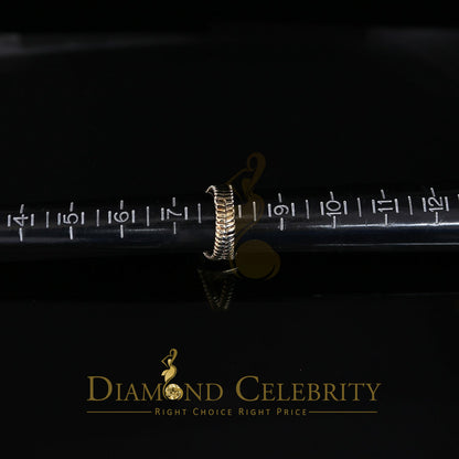 DiamondCelebritees 1.33ct Yellow Silver Square Cubic Zirconia Womens Adjustable Ring From SZ 8 to10