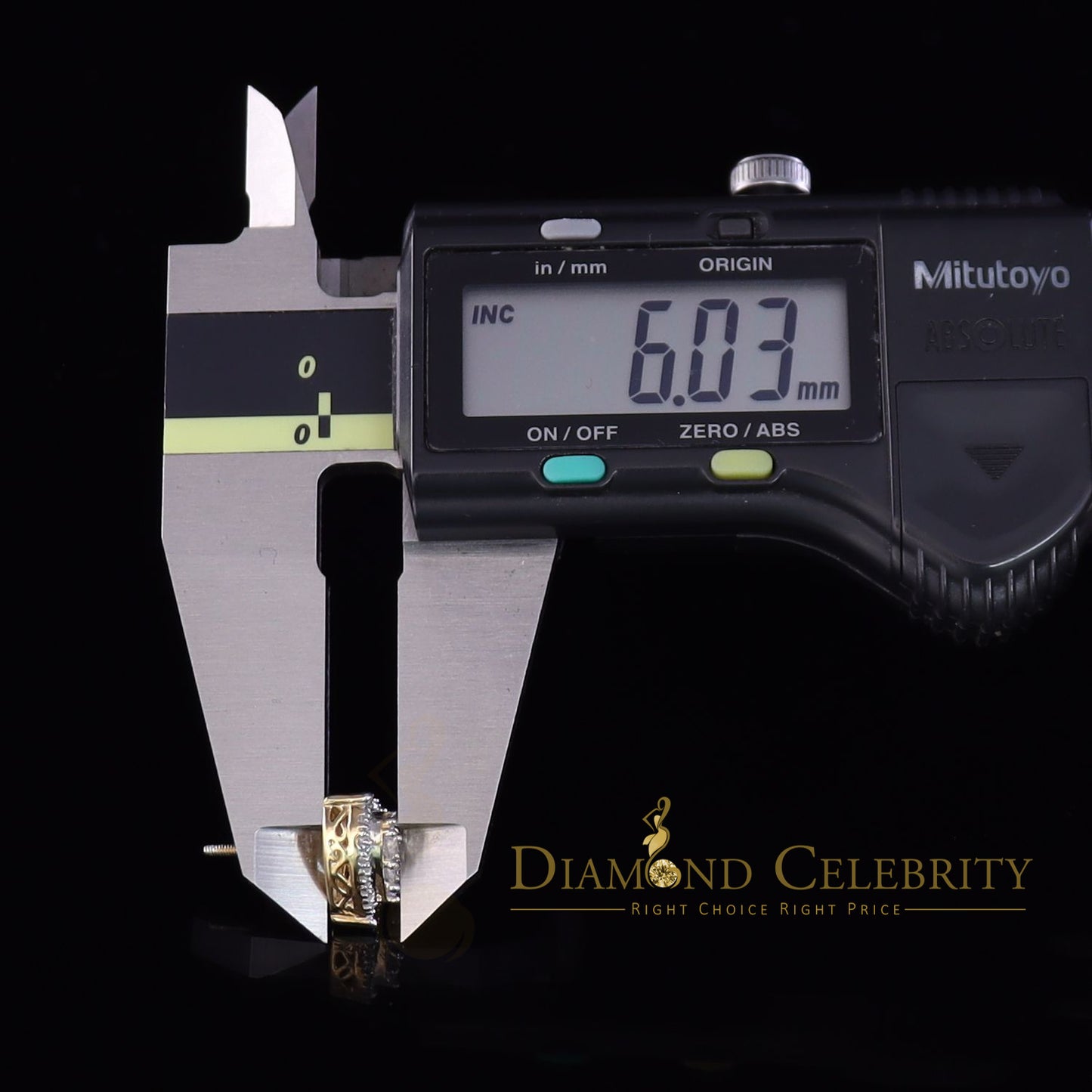 DiamondCelebritees  925 Sterling Yellow Silver 1.64ct Cubic Zirconia Heart Women's Stud Earrings