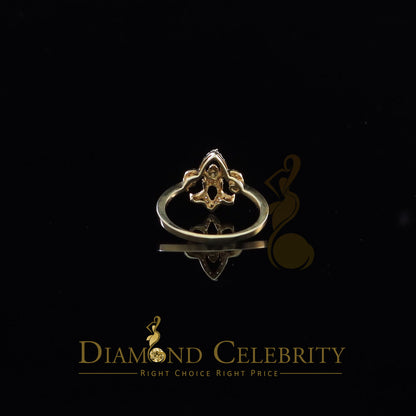 DiamondCelebritees 0.30ct Cubic Zirconia Yellow 925 Sterling Silver Saints Womens Gifts Ring Size 7