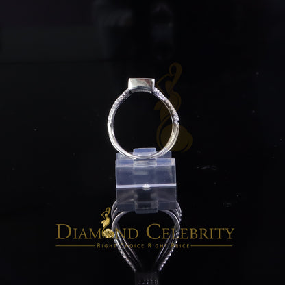 DiamondCelebritees 925 Sterling 1.50ct Cubic Zirconia White Silver Cocktail Womens Ring Size 6.