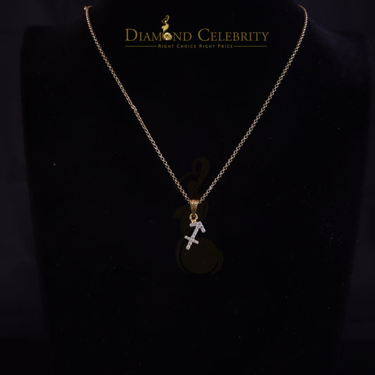 DiamondCelebritees 0.34ct Cubic Zirconia Yellow Silver SAGITTARIUS-DECEMBER Pendant Men's & Women's