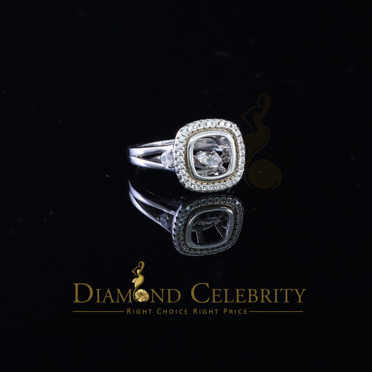 DiamondCelebritees 925 Sterling WhiteSilver Womens/Men's Ring Size 6 Cubic Zirconia