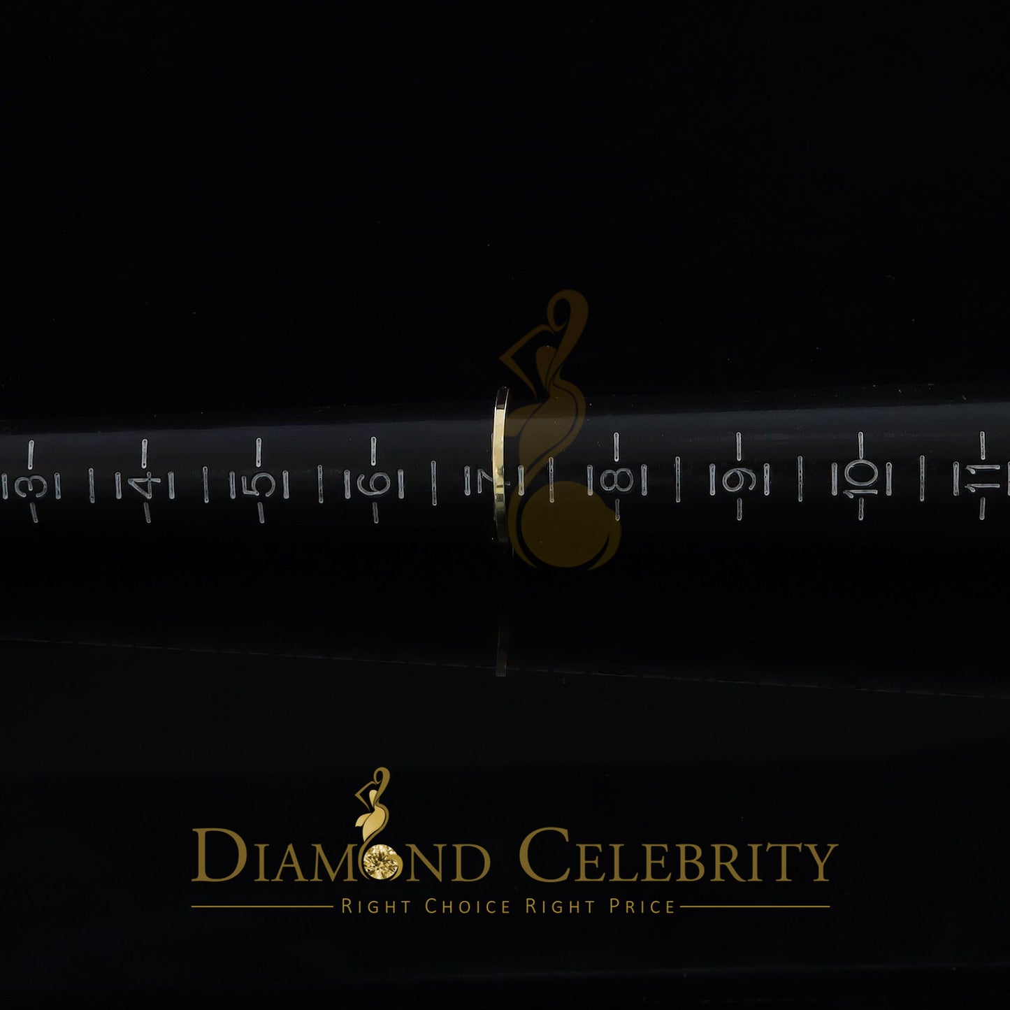 DiamondCelebritees 0.30ct Cubic Zirconia Yellow 925 Sterling Silver Saints Womens Gifts Ring Size 7