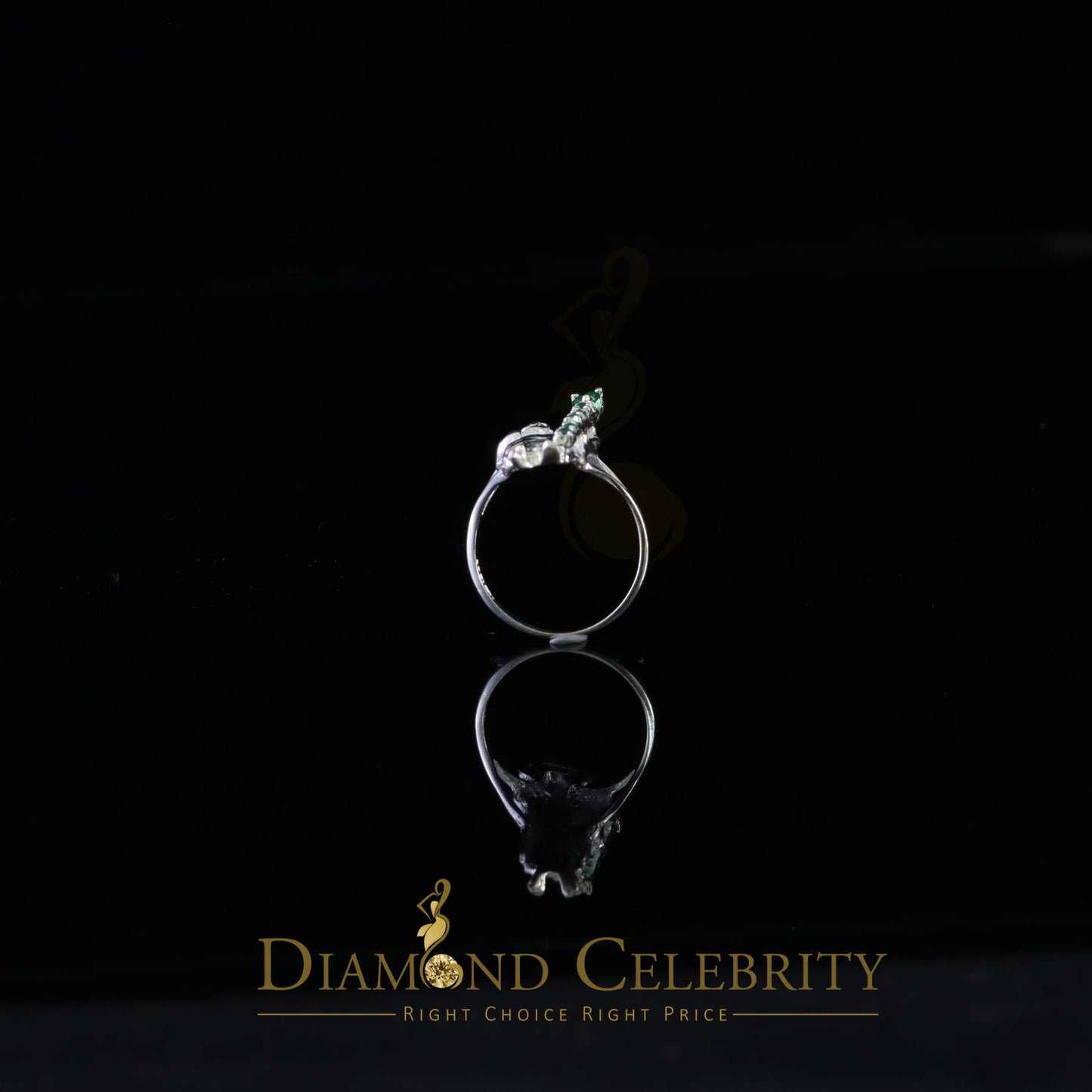 DiamondCelebritees Religious White 925 Sterling Silver Cubic Zirconia St.Jude Women's Ring Size 8.5