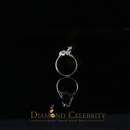 DiamondCelebritees Religious White 925 Sterling Silver Cubic Zirconia St.Jude Women's Ring Size 8.5