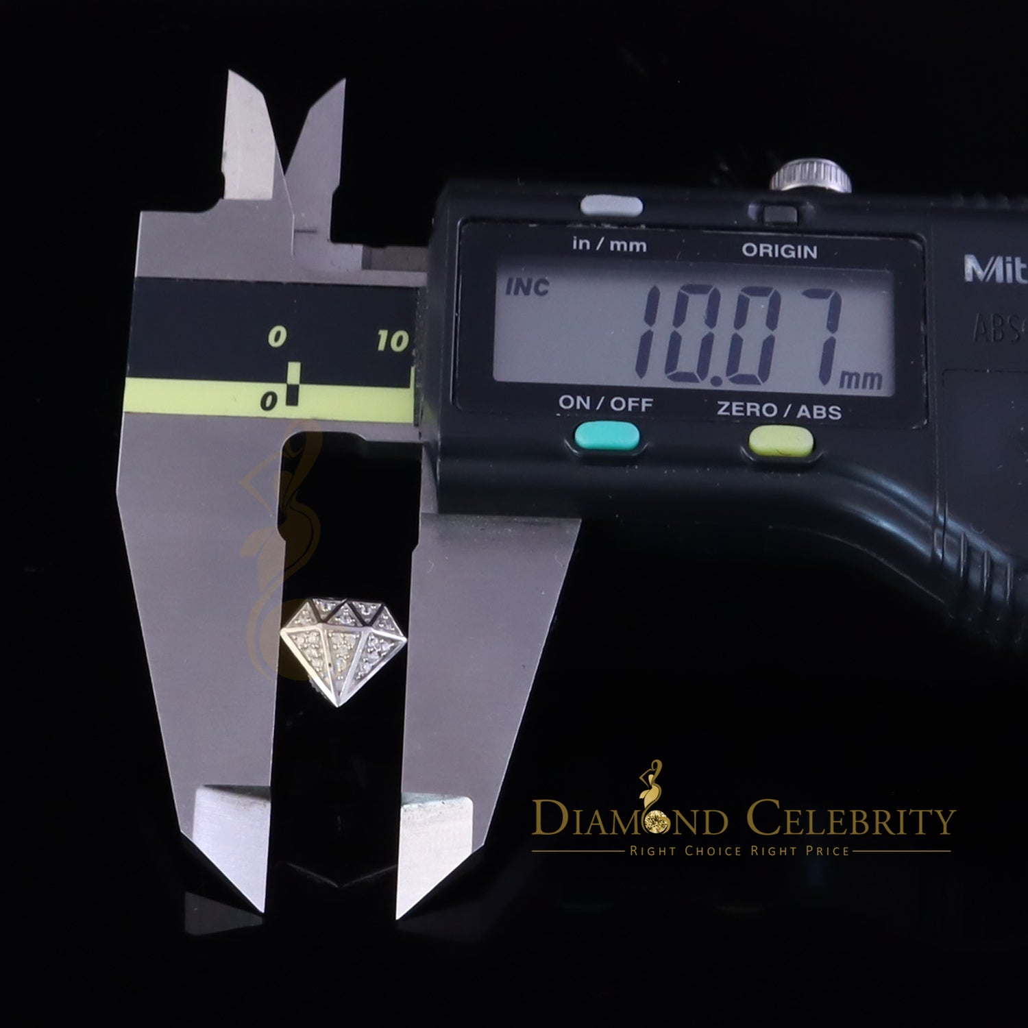 DiamondCelebritees  0.24ct Cubic Zirconia 925 White Silver Women's & Men's Hip Hop Stud Earrings