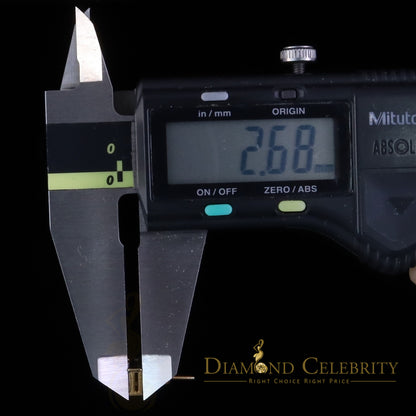 DiamondCelebritees 0.10ct Diamond Stud Earrings For Women Yellow 925 Silver Stud For Men