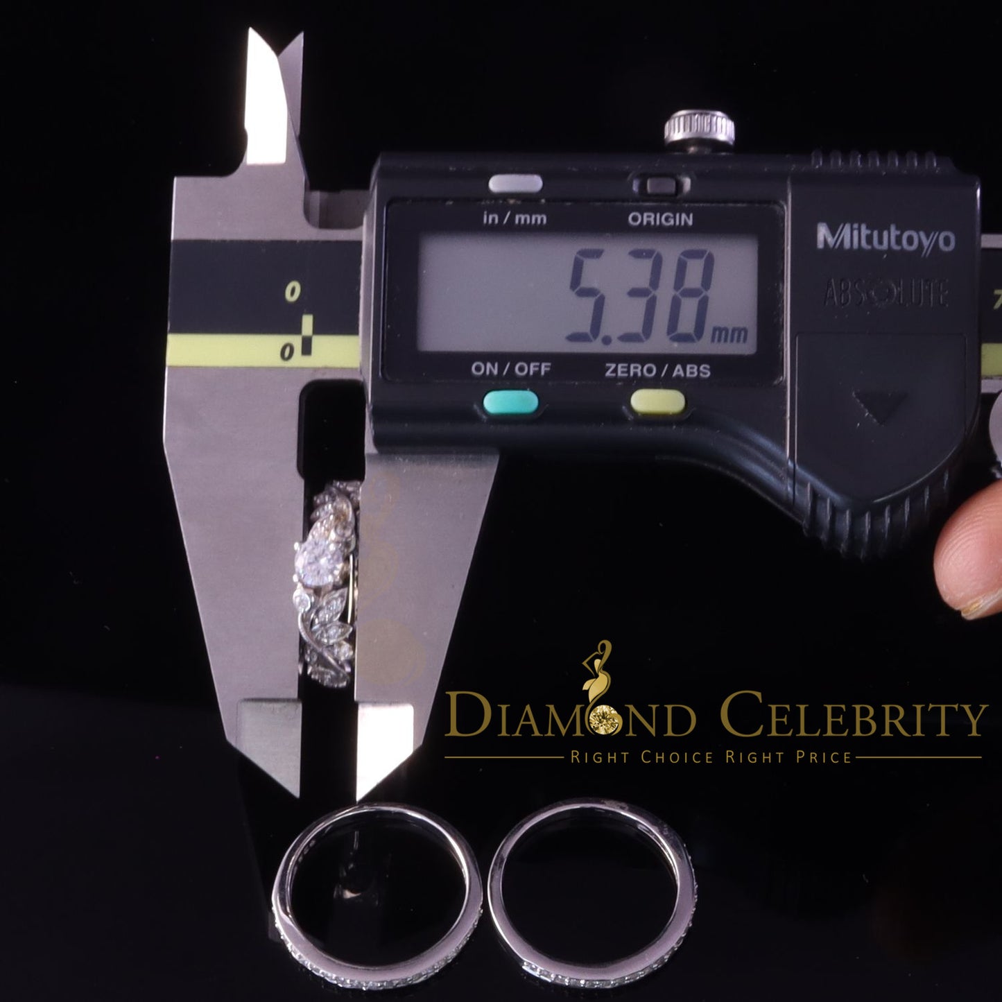 DiamondCelebritees 2.0ct Cubic Zirconia White 925 Sterling Silver Women 3PC Wedding Ring Size 7