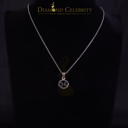 DiamondCelebritees 0.70ct Cubic Zirconia White Silver CANCER JULY Month Pendant Men's & Women's