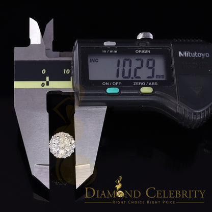 DiamondCelebritees 10K Real Yellow Gold w/Real 1.66 CT Diamond Men's/Women's Stud Earring