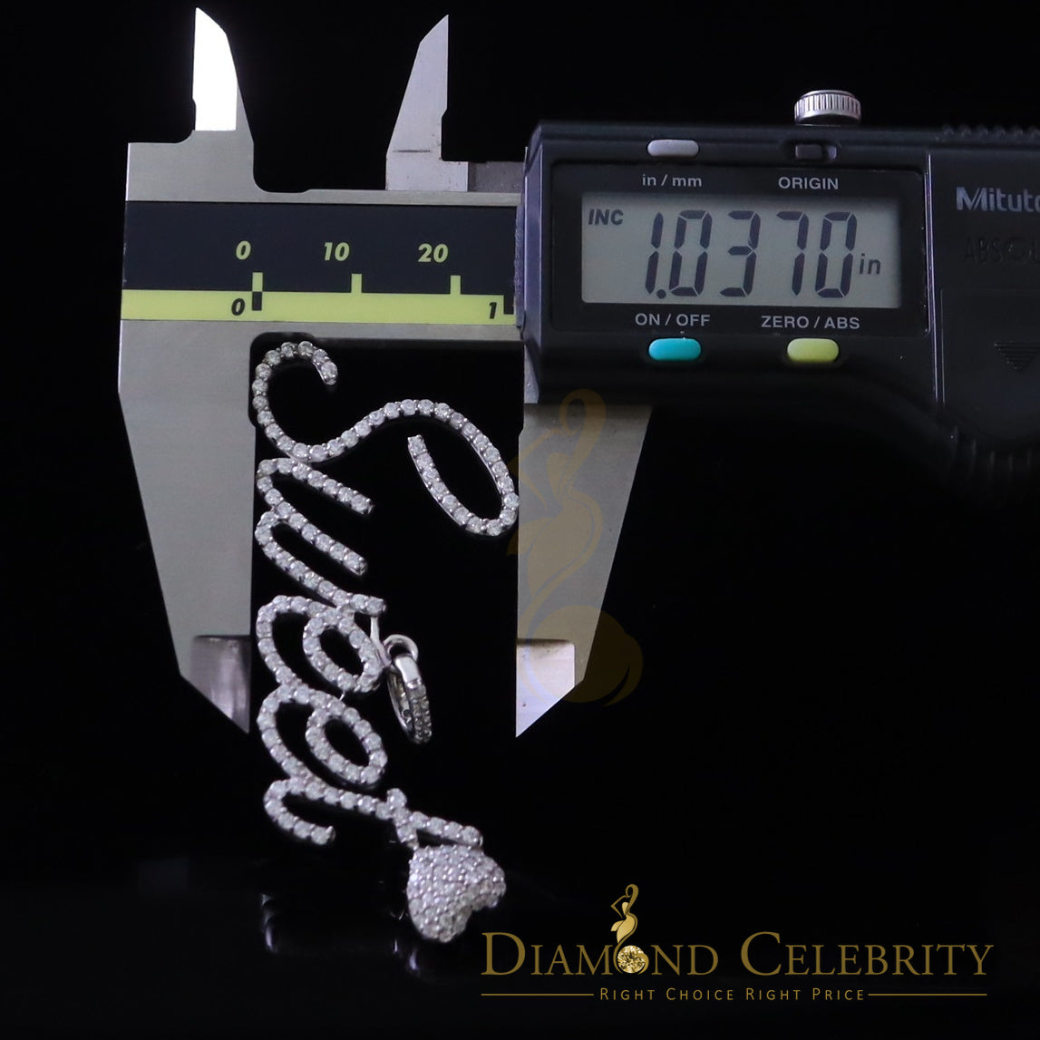 DiamondCelebritees White 925 Fancy Sterling Silver Sweet Tiny Heart Pendant 4.26ct Cubic Zirconia