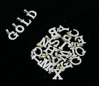 DiamondCelebritees Attractive Sterling SilverAll Alphabet Letter Yellow Pendant with Cubic Zirconia