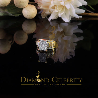DiamondCelebritees 925 Yellow 2.25ct Cubic Zirconia Silver Cinderella Engagement Woman's Ring SZ 8