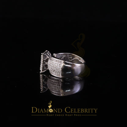 DiamondCelebritees Diamond Celbrity 2.03ct Cubic Zirconia White Silver Womens Square Ring Size 7