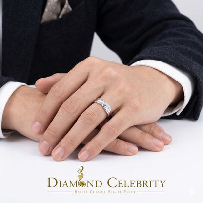 DiamondCelebritees 0.10ct White 925 Sterling Silver Shiny Cubic Zircon Promise Women Ring Size 6.5