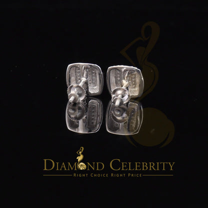 DiamondCelebritees 925 Sterling Silver Hip Hop Men's & Women's 0.15ct Real Diamonds White Earrings