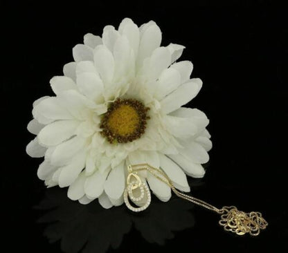 DiamondCelebritees Yellow Sterling Silver Attractive Charm FASHION Pendant 2.64ct Cubic Zirconia