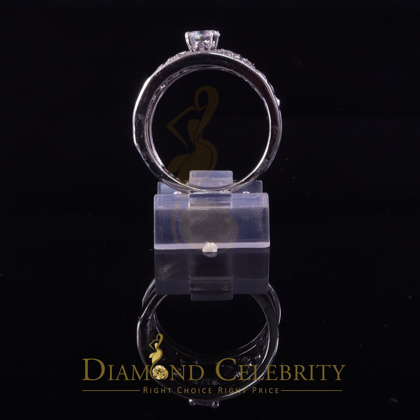 DiamondCelebritees 2.25ct Cubic Zirconia White 925 Sterling Silver Women 3PC Wedding Rings SZ 7