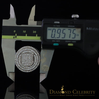 DiamondCelebritees Yellow Sterling Silver11.50ct Cubic Zirconia Men Ring Gift Size from 9.5 to 11.5