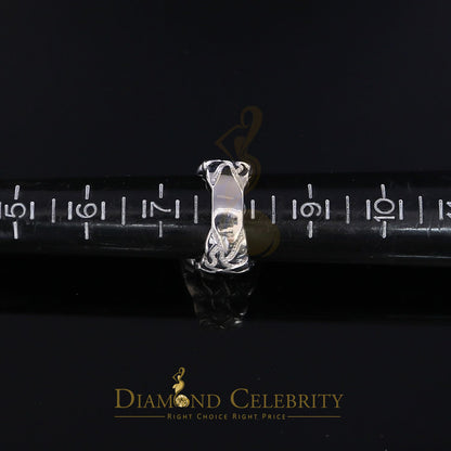 DiamondCelebritees 0.30CT Real Diamond Men's 925 Sterling Silver White Ring Size 8 Antique Design