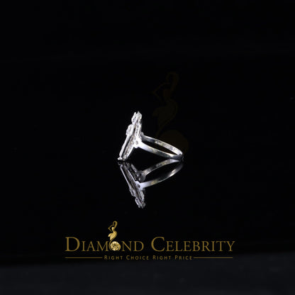 DiamondCelebritees Religious White 925 Sterling Silver St. Jude Women's Ring Size 9.5