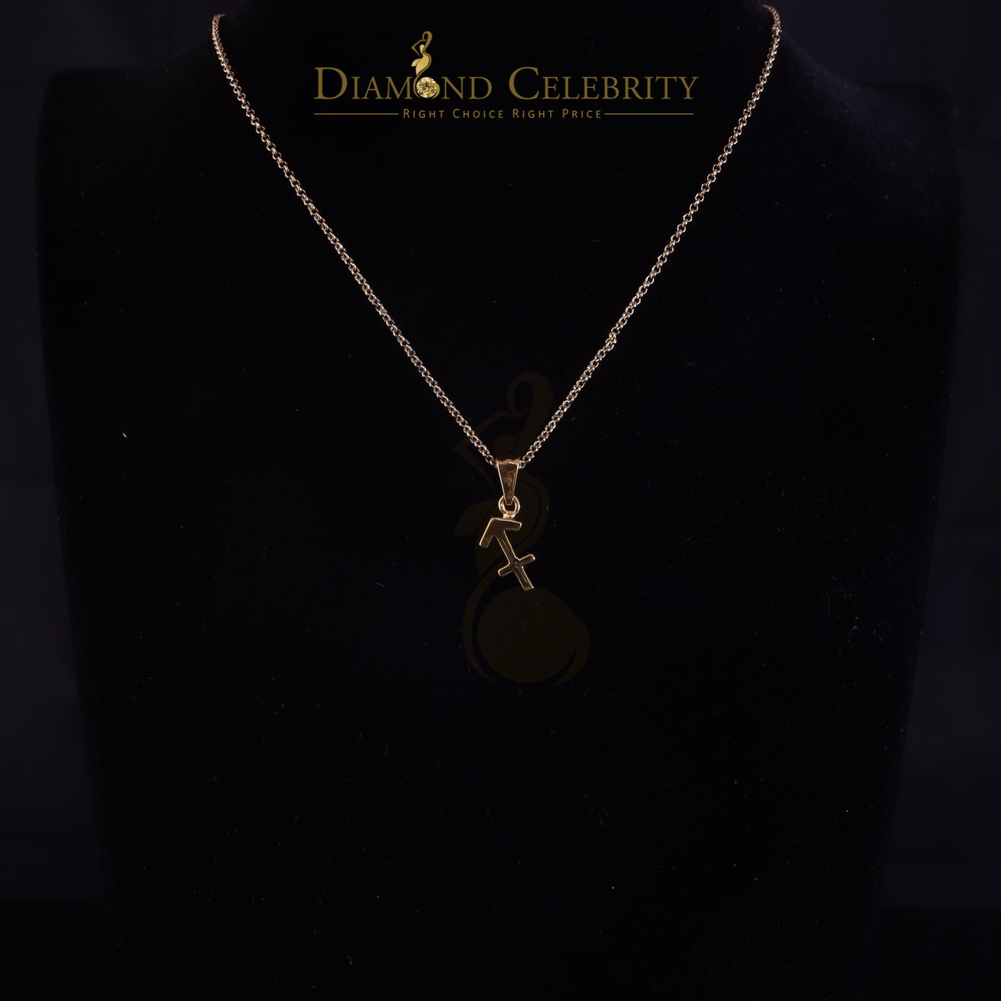 DiamondCelebritees 0.34ct Cubic Zirconia Yellow Silver SAGITTARIUS-DECEMBER Pendant Men's & Women's