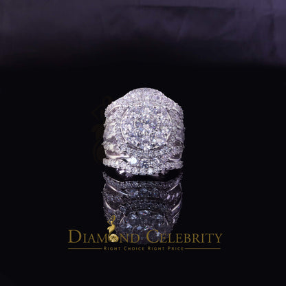 DiamondCelebritees 19.00ct Cubic Zirconia White Sterling Silver Men's/ Women Wedding Rings Size 9