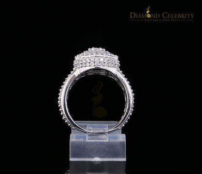 DiamondCelebritees Sterling White Silver Round-Shaped 4.75ct Cubic Zirconia Womens Ring Size 7.5