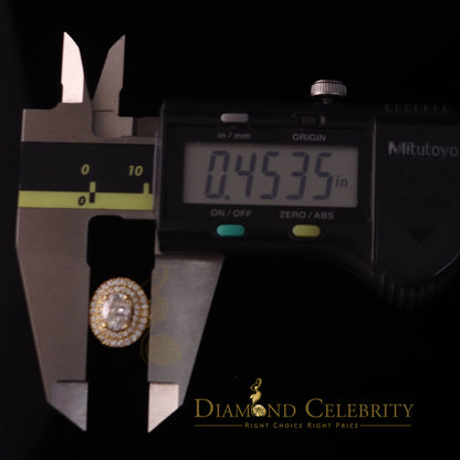 King Of Blings  10K Yellow Gold 2.00CT 'VVS' 'FL' D clr Oval Cut Moissonite Womens Ring S/7
