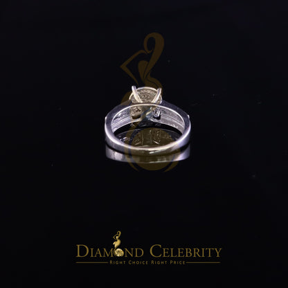 DiamondCelebritees 0.15CT Real Diamond 925 Sterling White Silver Engagement Round Womens Ring Sz 7