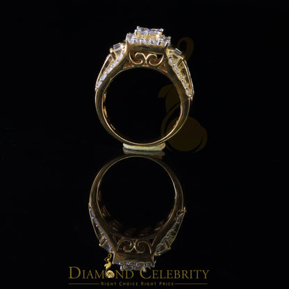 DiamondCelebritees 925 Sterling Silver Yellow 5.00ct Cubic Zirconia Bridal Womens Ring Size 7