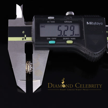 DiamondCelebritees 10K Real Yellow Gold w/Real 1.33 CT Diamond Men's/Women's Stud Earring