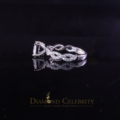 DiamondCelebritees 1.66 ct Cubic Zirconia White 925 Sterling Silver Womens Engagement Ring Size 7