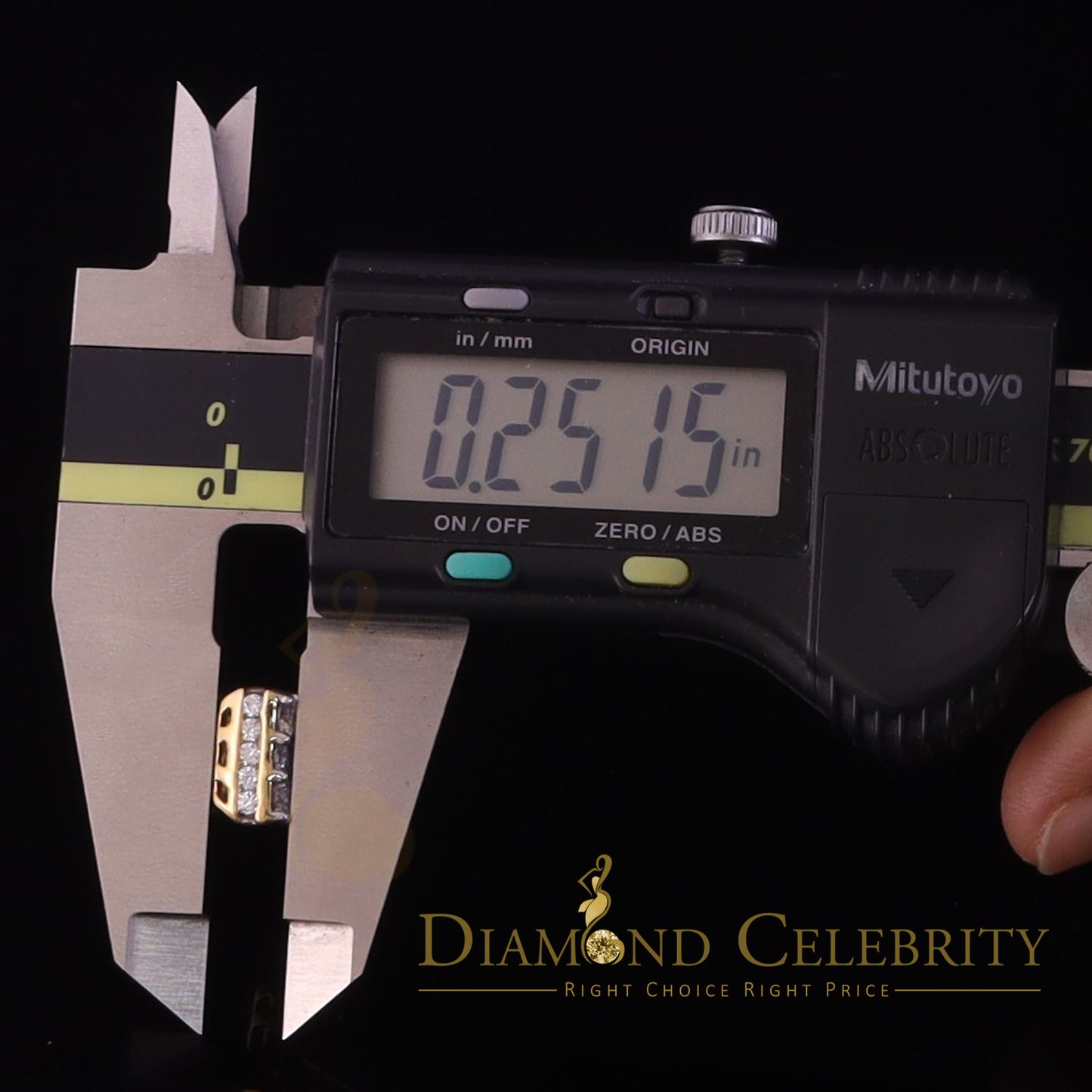 DiamondCelebritees Real Moissanite Square Earrings 10k Real Yellow Gold 4.50ct VVS 'D' Color