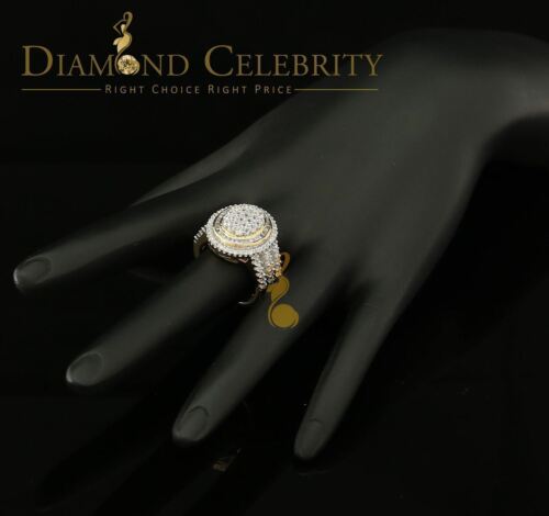 DiamondCelebritees 925 Sterling Silver Yellow Cubic Zirconia 5.0ct Oval Engagement Womens Ring SZ 7