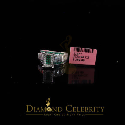 DiamondCelebritees 925 Sterling White Silver Cinderella Cubic Zirconia 1.50ct Womens Ring Size 7