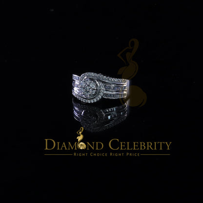DiamondCelebritees 925 Sterling Silver 1.70ct White Cubic Zirconia Engagement Womens Ring Size 8
