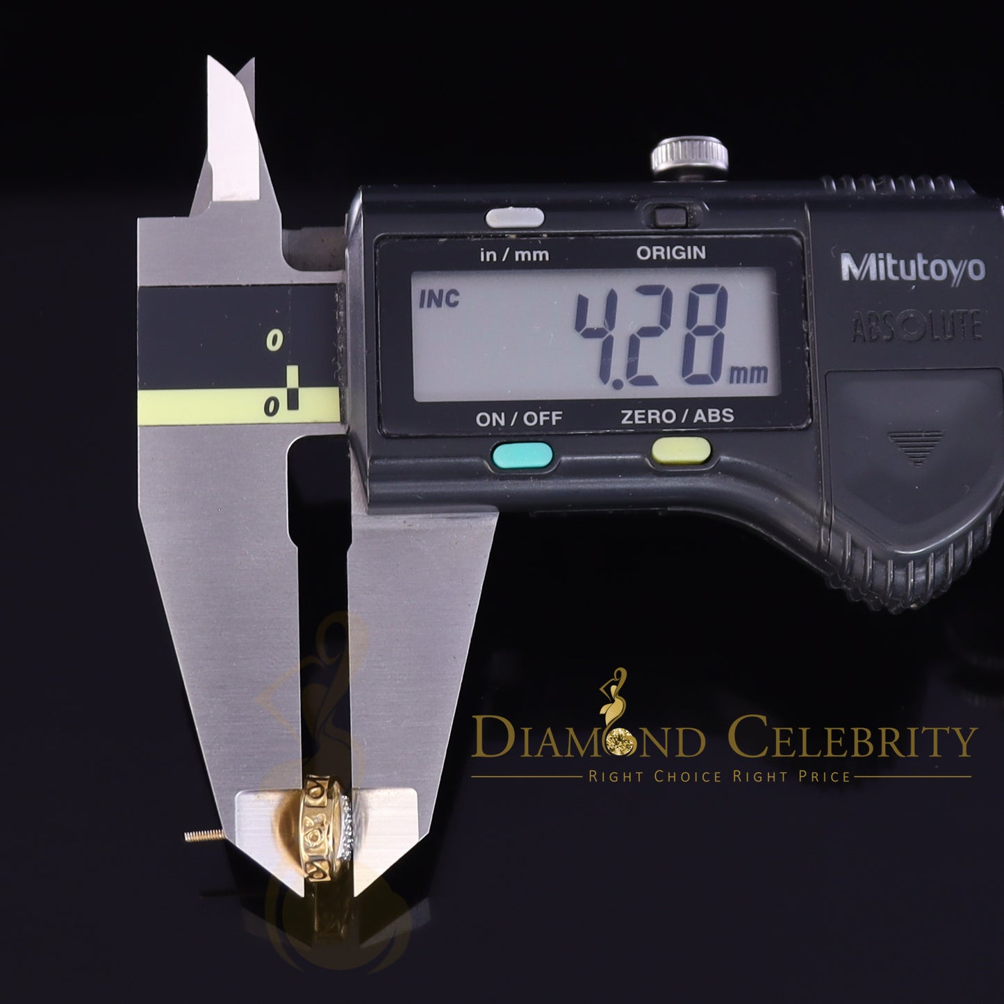 DiamondCelebritees 0.15ct Real Diamond 925 Sterling Silver Yellow For Women's & Men's Round Earring