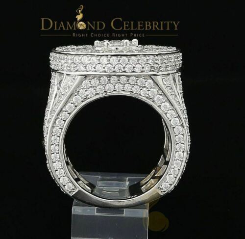 DiamondCelebritees 925 Sterling White Silver Cubic Zirconia 25.0ct Engagement Band Rings Men Size12