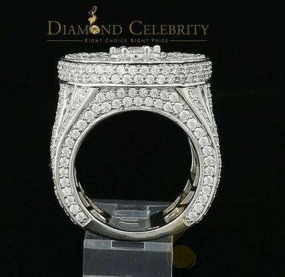 DiamondCelebritees 925 Sterling White Silver Cubic Zirconia 25.0ct Engagement Band Rings Men Size12