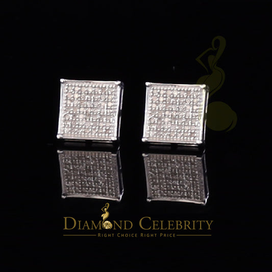 DiamondCelebritees 925 Sterling Silver 0.25ct Diamond White Stud Men's/ Women's Earrings