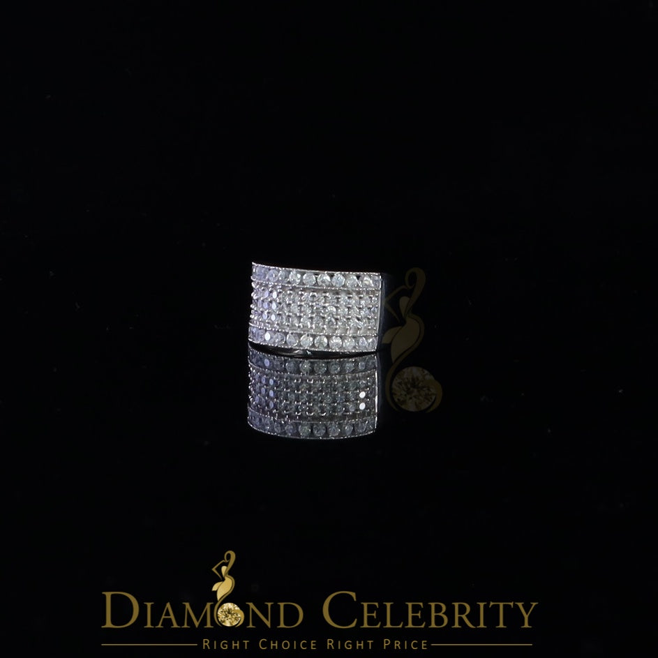 DiamondCelebritees White Cubic Zirconia 2.20ct Hip Hop Rapper Engagement Ring For Men's/Womens SZ 8