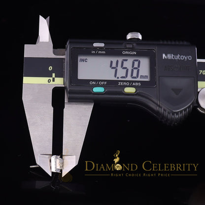 DiamondCelebritees  925 White Sterling Silver 0.74ct Cubic Zirconia Square Women's Stud Earrings